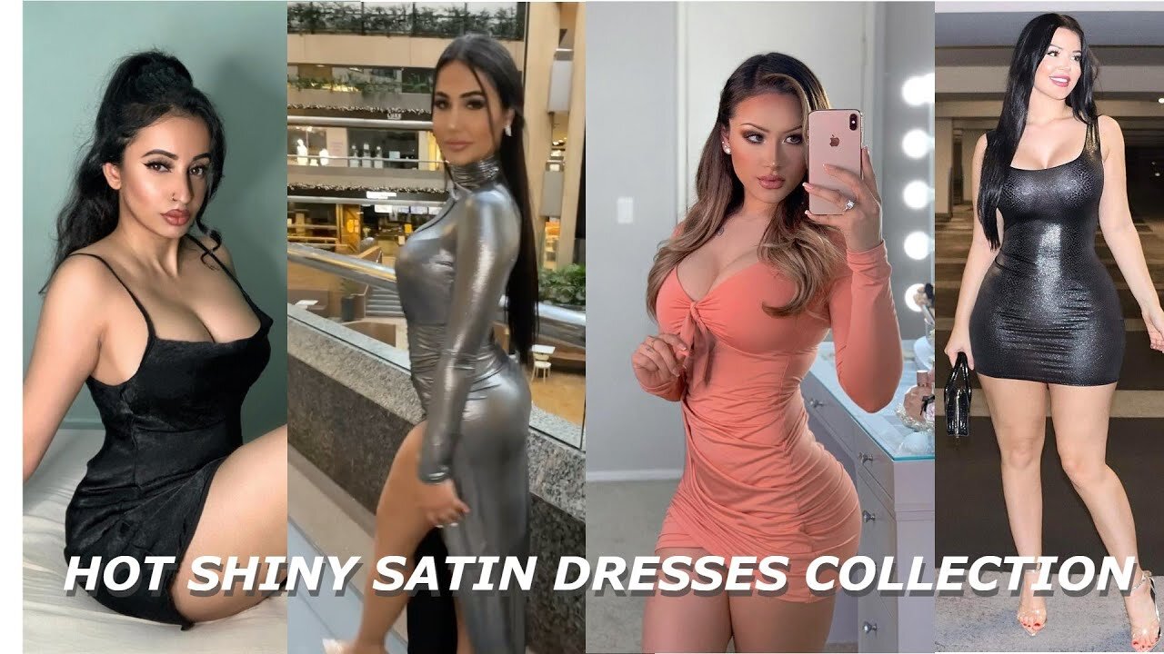 HOT SHINY & SATIN DRESSES COLLECTION🥰❣️🔥