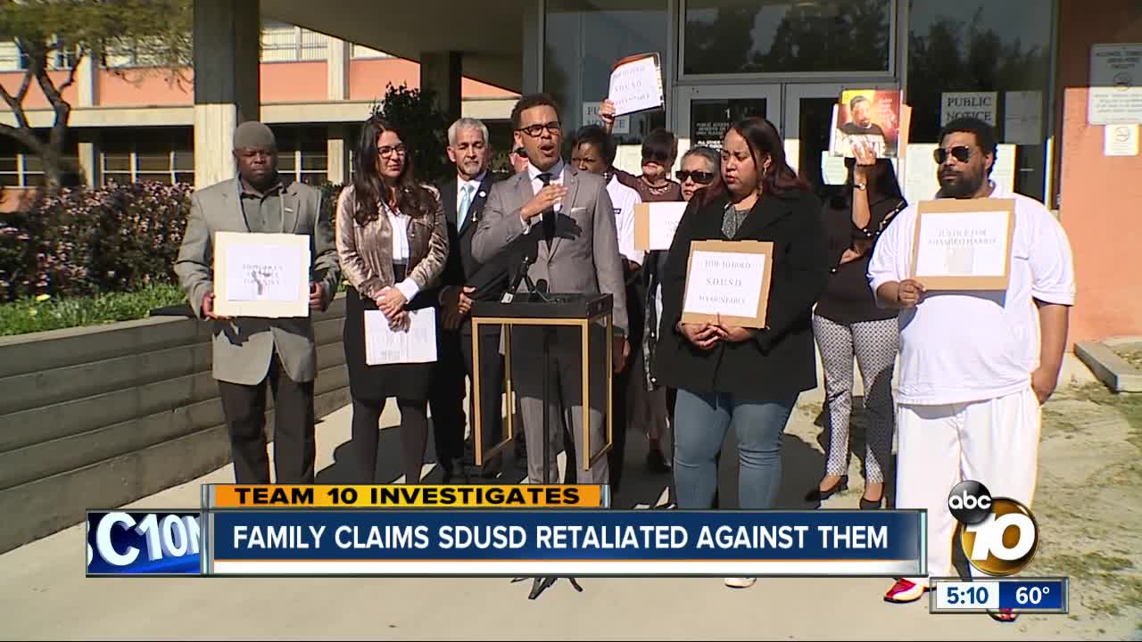 Family claims SDUSD retaliated against them