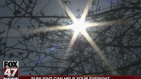 Sunlight can help your eyesight