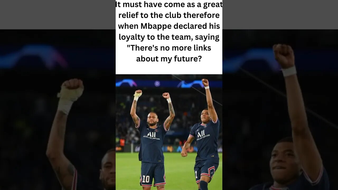 Mbappe intends to remain with PSG: "I'm very content here." #short