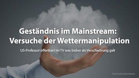 Geständnis im Mainstream: Versuche der Wettermanipulation? 23.10.2024 Eva Herman