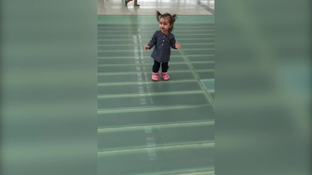 "A Tot Is Scared Of Walking"
