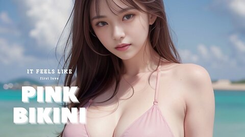 [4K Lookbook] Pink bikini girl, Isn't this what first love feels like?