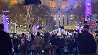 Bryant Park Christmas Tree Lighting NYC USA December 6 2021