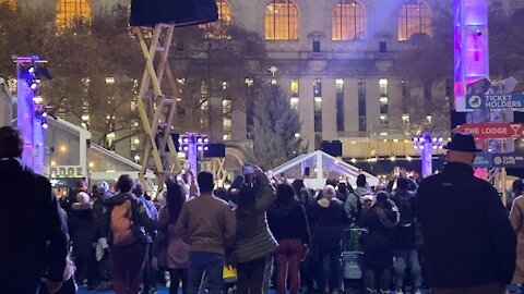 Bryant Park Christmas Tree Lighting NYC USA December 6 2021