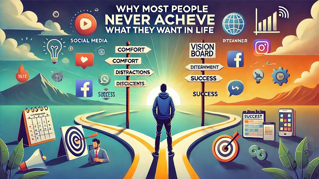 Why do most people never achieve what they want in life? 😱😨