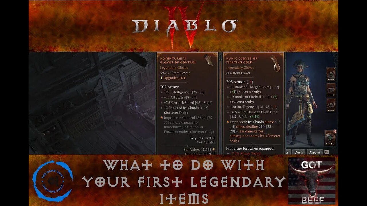 Diablo IV 3: What to do With Your First Legenday Items