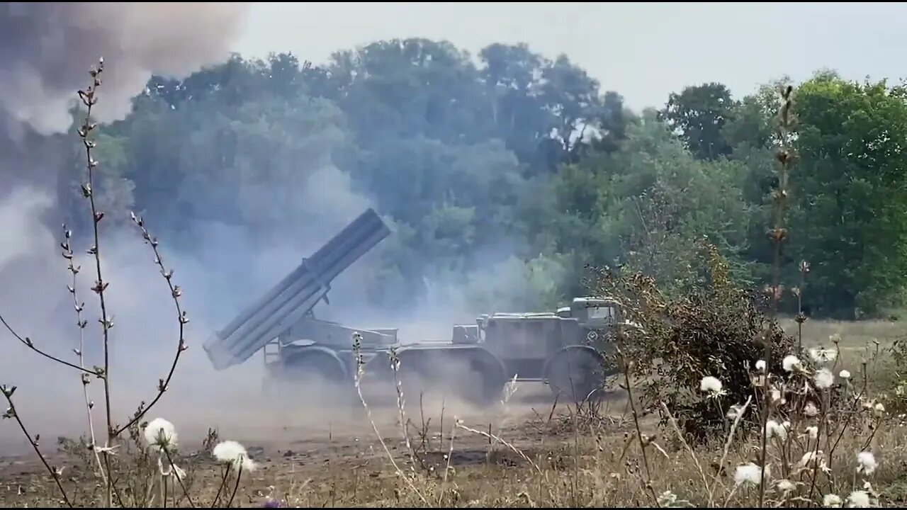 The work of the MLRS Hurricane