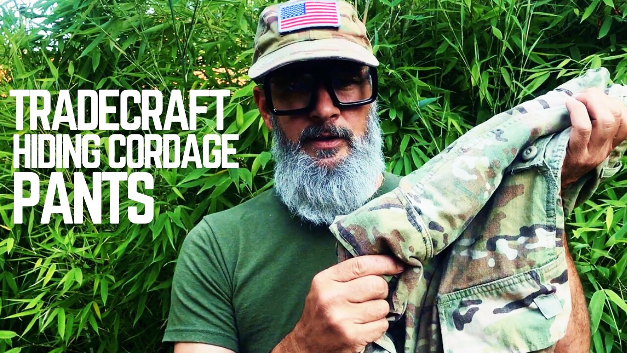 TRADECRAFT Hiding cordage in clothing: PANTS #paracord #spygadgets #escape