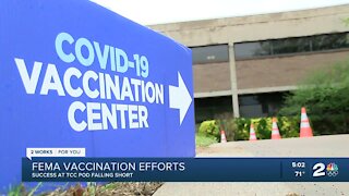 FEMA vaccination efforts: Success at TCC pod falling short