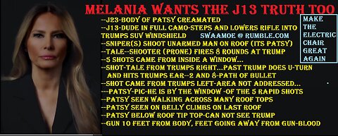 Melania wants J13 truth too