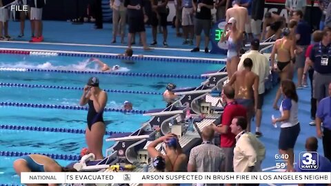 Preperations for Olympic Swim Trials underway