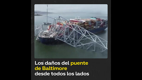 El puente derrumbado de Baltimore captado en 360°
