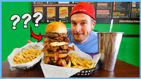 Something’s MISSING From This Blue Raider Bacon Cheeseburger Challenge...