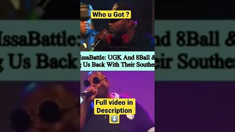 Who do u got in this Showdown #UGK Vz 8 Ball and MJG