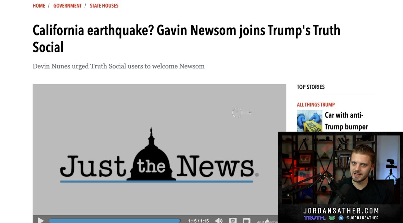 Gavin Newsom is on Truth Social - IT'S A TRAP!