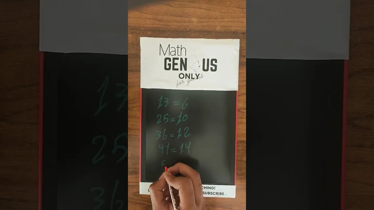 genius math puzzle with