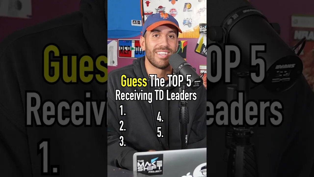 TOP 5 RECEIVING TD LEADERS!! #shorts #top5 #touchdown #nfl #football