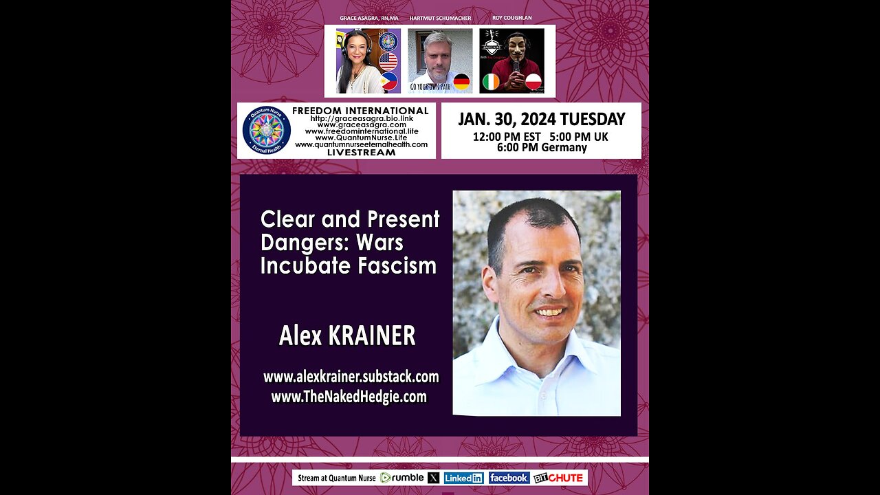 Alex Krainer - “Clear and Present Dangers: Wars Incubate Fascism”