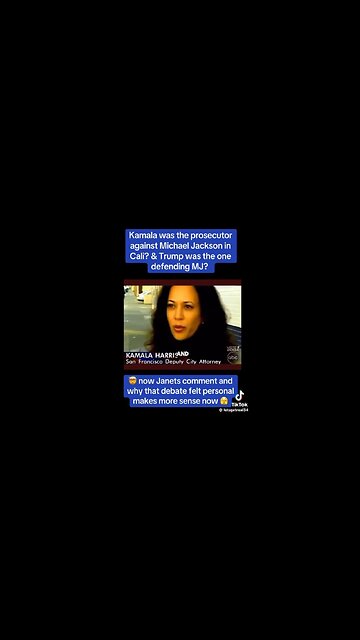 Kamala Harris' puts her 2 cents in abt Michael Jackson's Case: Trump Defends Michael - His Sister Janet's Comment's Now Make Sense.