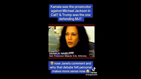 Kamala Harris' puts her 2 cents in abt Michael Jackson's Case: Trump Defends Michael - His Sister Janet's Comment's Now Make Sense.