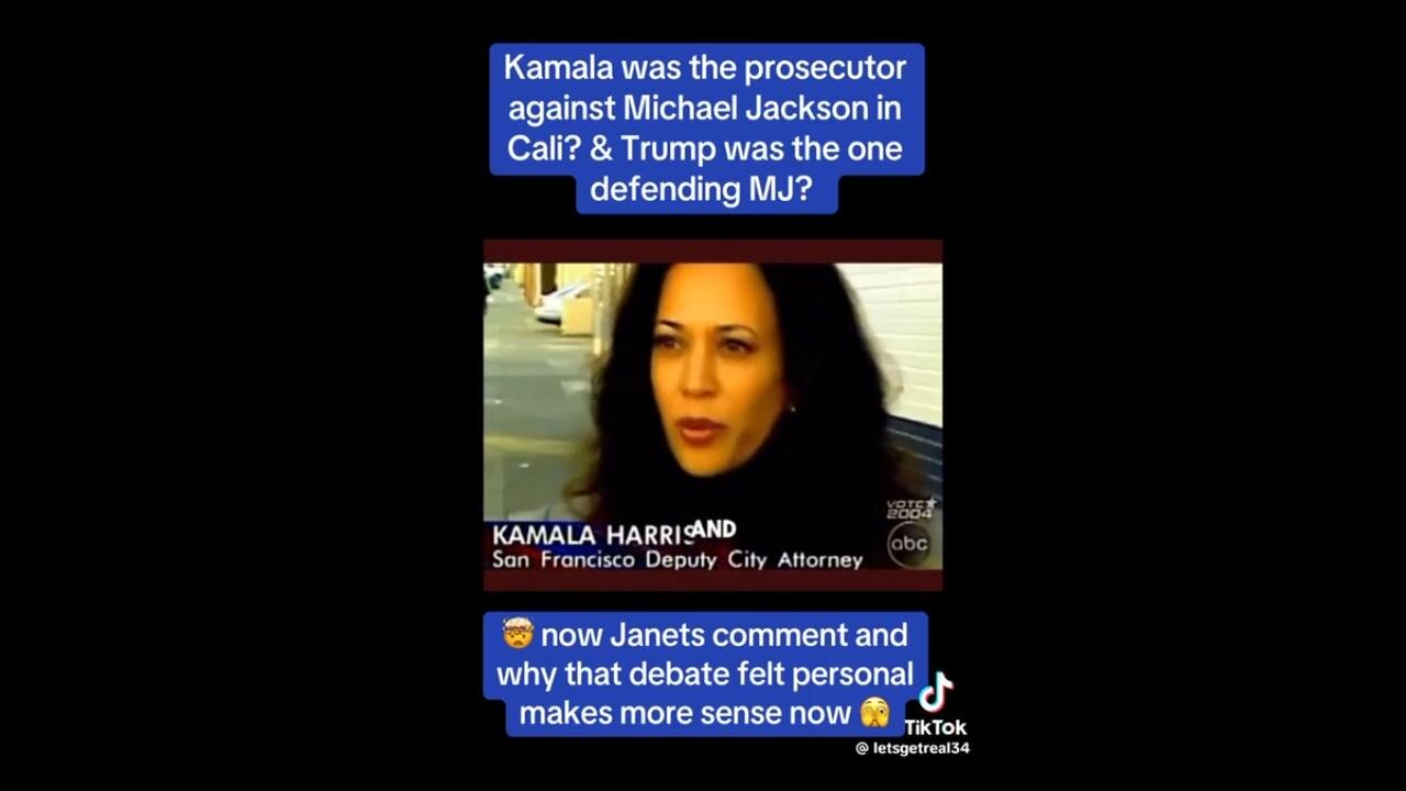 Kamala Harris' puts her 2 cents in abt Michael Jackson's Case: Trump Defends Michael - His Sister Janet's Comment's Now Make Sense.