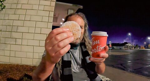 Tim Hortons powdered donut filling & Dark Roast coffee Review