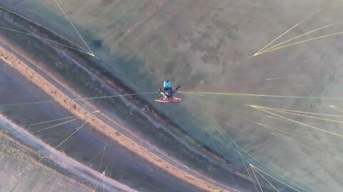 Straight down on my paramotor