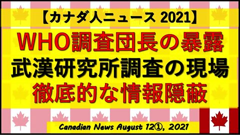 WHO調査団長の暴露 2月現地調査の現場・隠蔽