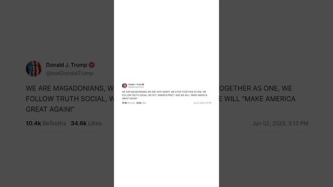 Trump re-brands his followers "MAGADONIANS" in erratic posts #shorts