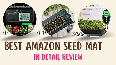 Best Amazon seed mat, warming pad Vivosun, AC Invinity, Seedfactor