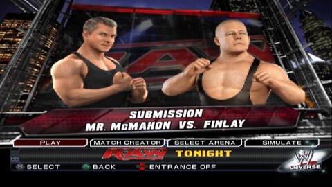 WWE SmackDown vs Raw 2011 Mr. McMahon vs Finlay