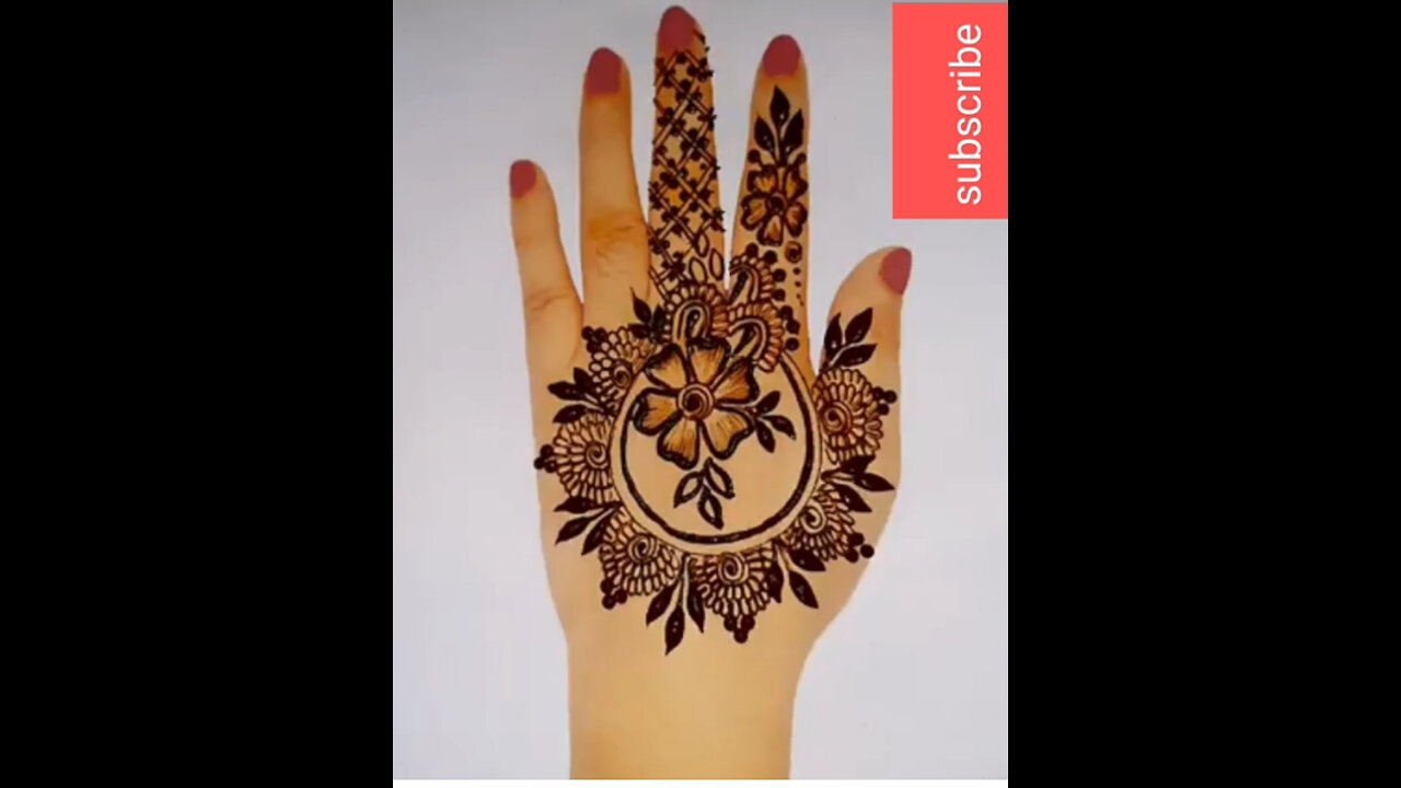 How to draw a henna tattoo on the hands