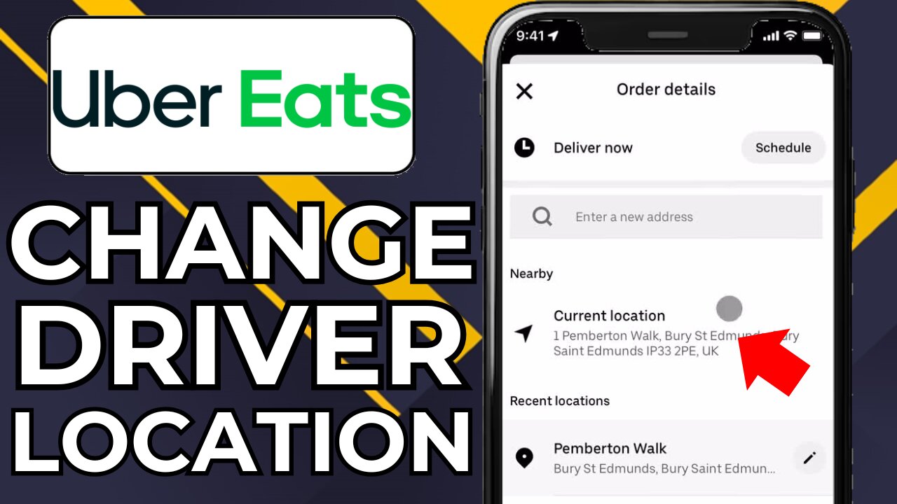 HOW TO CHANGE UBER EATS DRIVER LOCATION