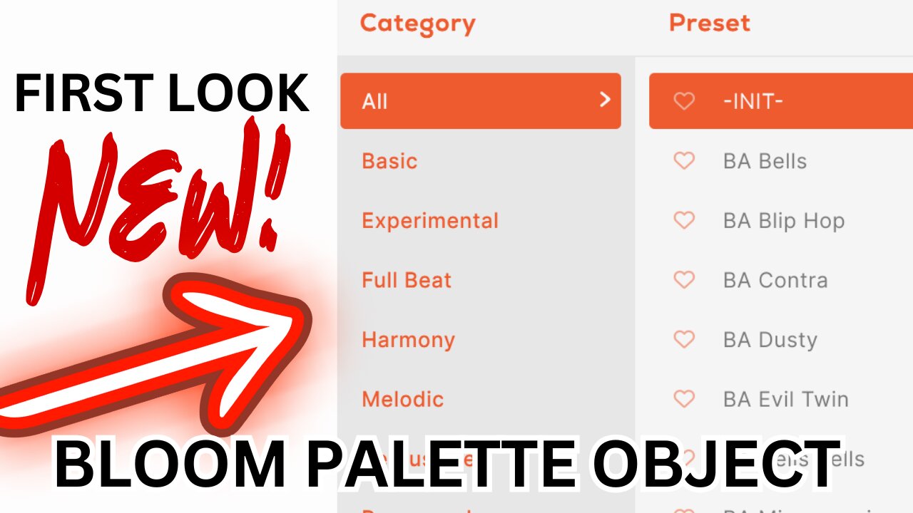 Just Released - BLOOM PALETTE OBJECT FIRST LOOK - Virtual Instrument by Excite Audio