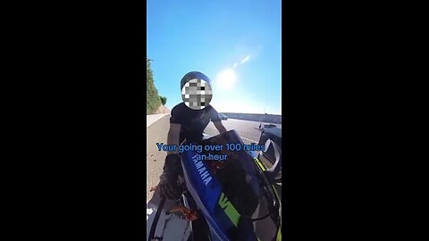 🏍️Pulled Over By Motorcycle Cop For Racing🏍️ #trending #motorcycle #viral