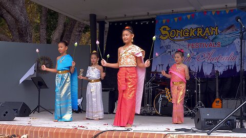 Thai Flower Dance at the Happy Songkran Day Festival in Perth Australia