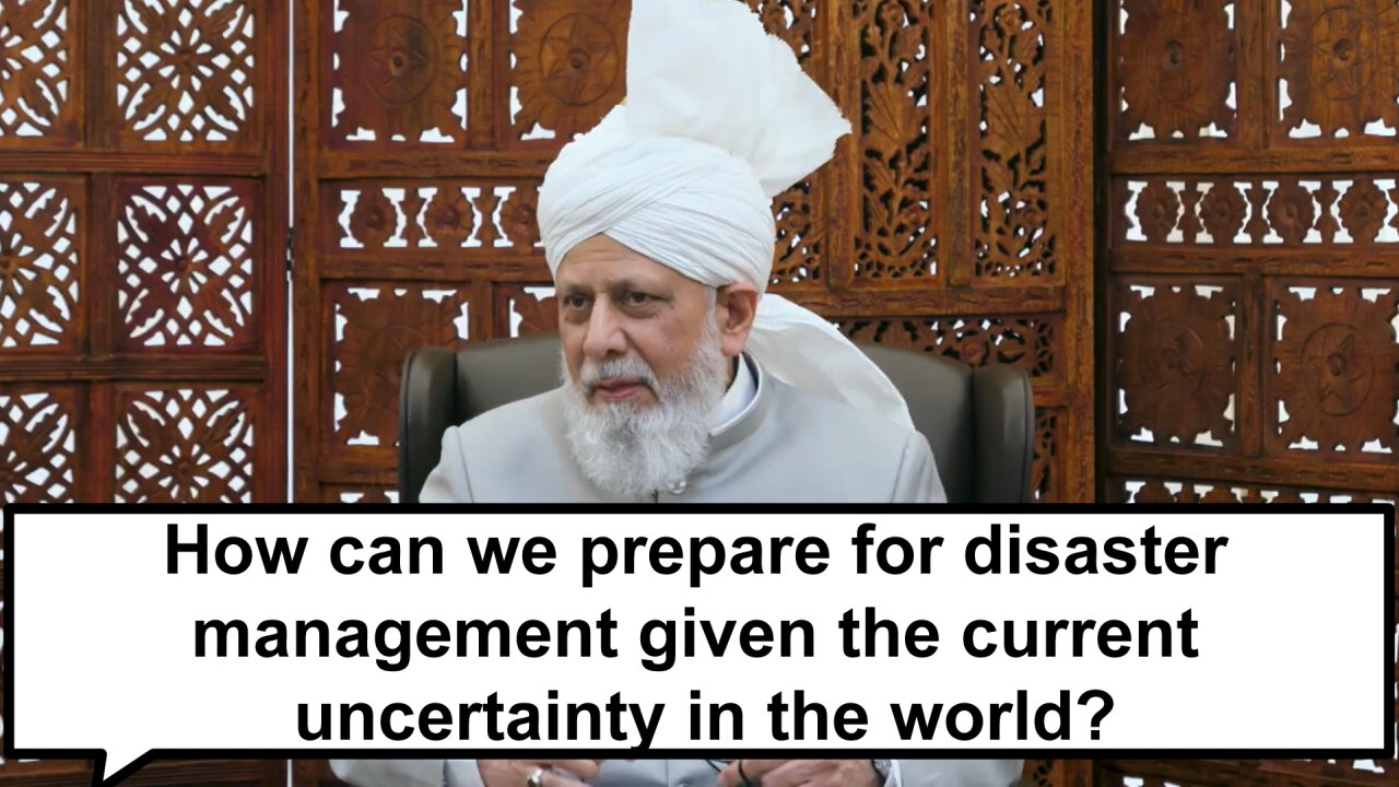 How can we prepare for disaster management given the current uncertainty in the world?