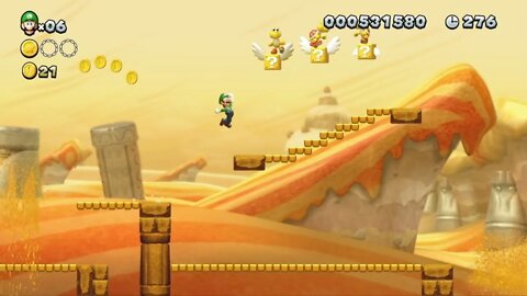 New Super Mario Bros. U Deluxe | Episode 12 - Layer-Cake Desert-4 - Spikes Sprouting Sands