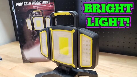 Super Bright Rechargeable LED Work Light By Yzoni!