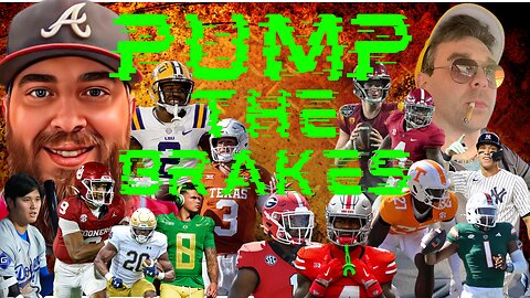 Pump The Brakes! TNF and College Football Preview!