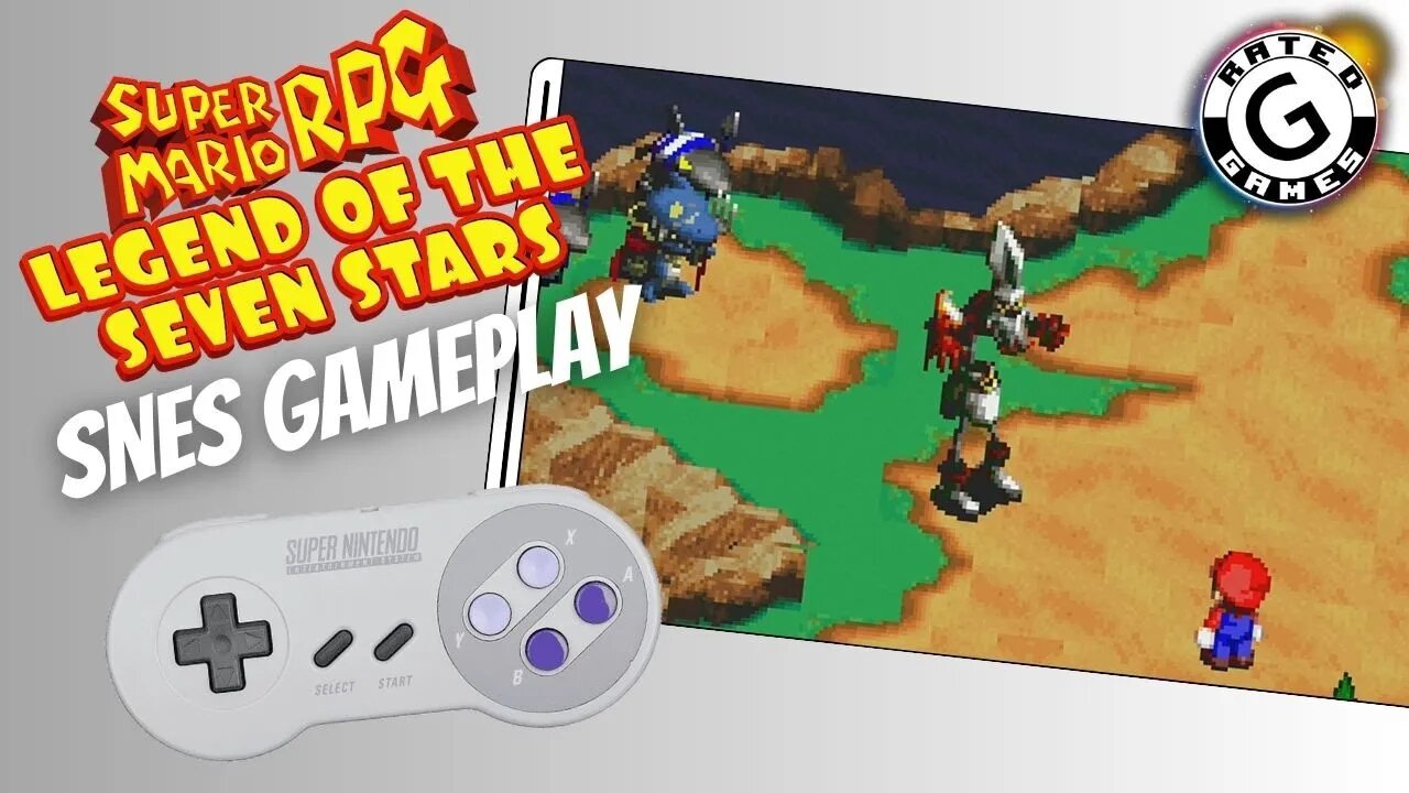 Super Mario RPG SNES - Legend of the Seven Stars - pt 13 - Yaridovich Boss Fight and Land's End