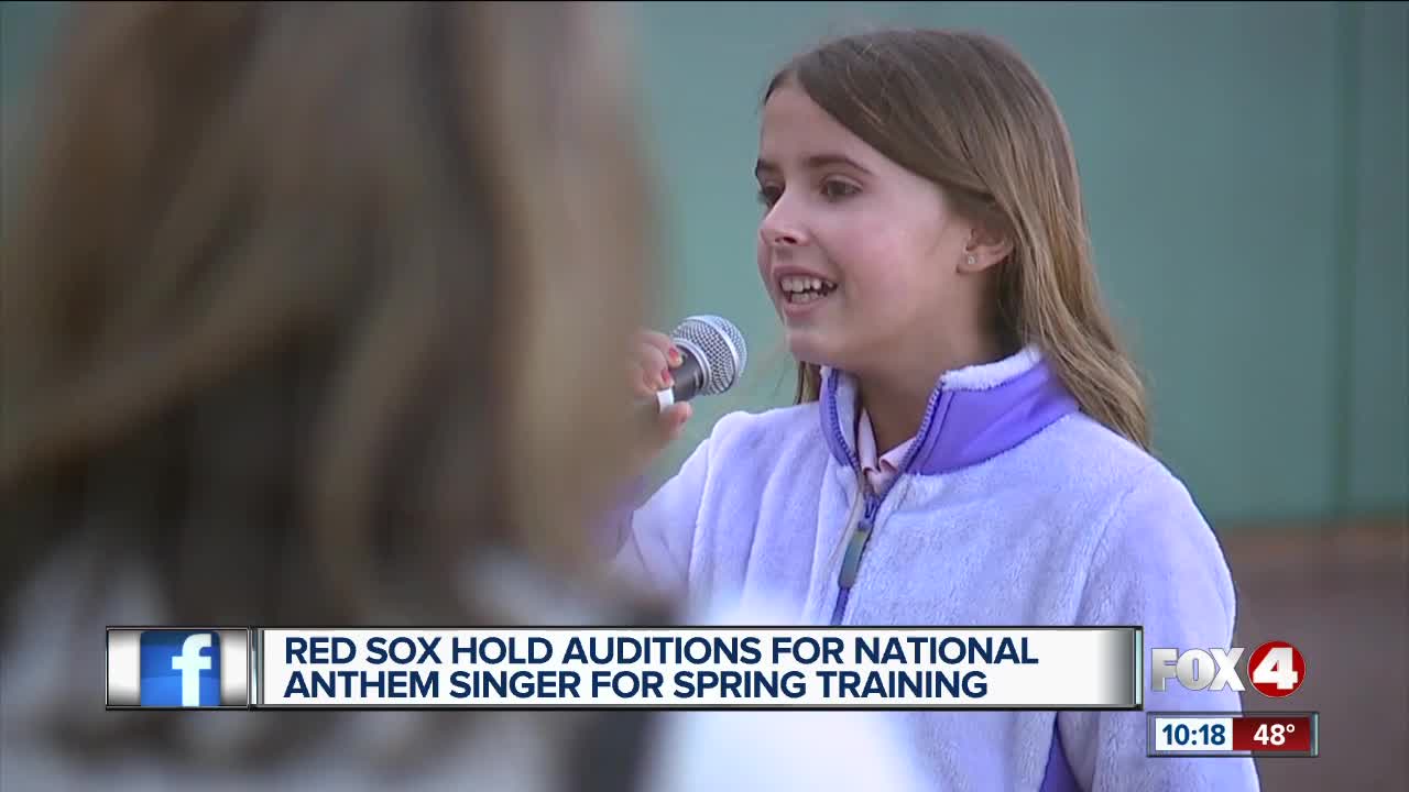 Anthem auditions under way for Red Sox spring training games