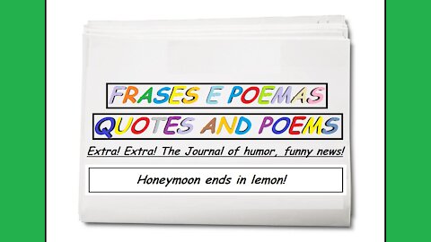 Funny news: Honeymoon ends in lemon! [Quotes and Poems]