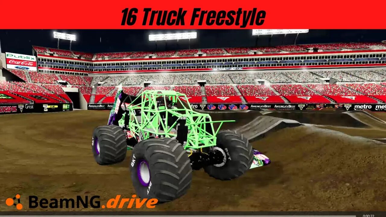 Monster Jam Tampa 2022| Monster Tour BeamNG.Drive Monster Jam #beamngdrive #monsterjam