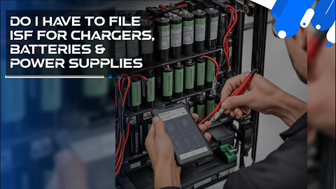 Navigating ISF: Do You Need to File for Chargers, Batteries, and Power Supplies?