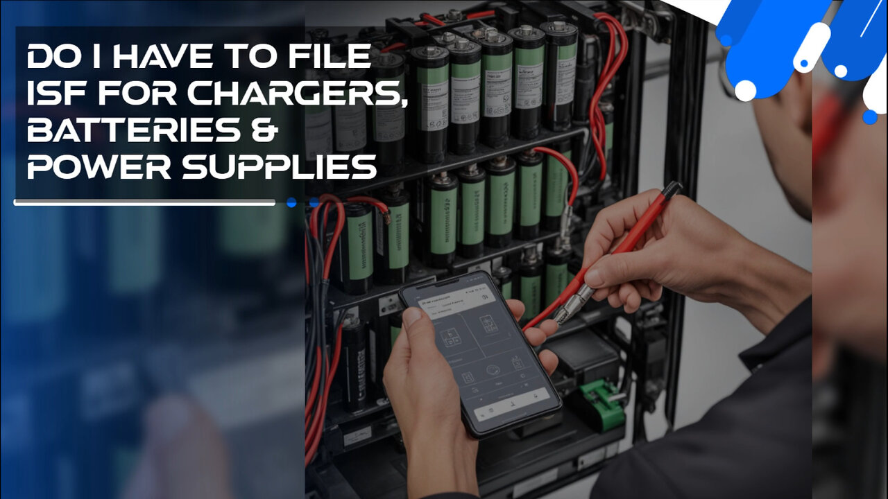 Navigating ISF: Do You Need to File for Chargers, Batteries, and Power Supplies?