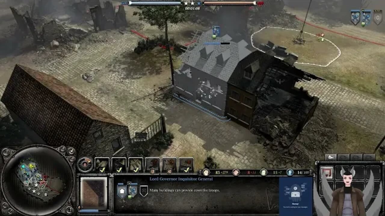 Playing some 3v3's in Company of Heroes 2