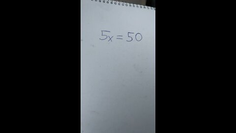 Algebra —Dividing to Find X