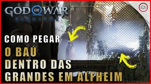 God of war Ragnarok, Como pegar o baú dentro das grades em Alfheim | Super dica